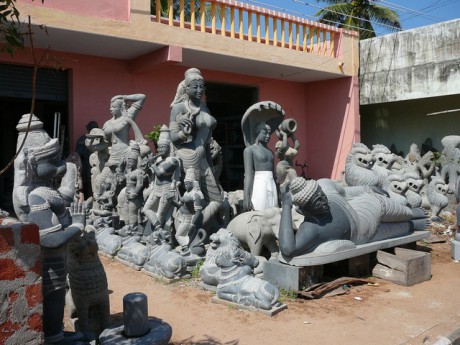 Sochaři v Mamallapuram
